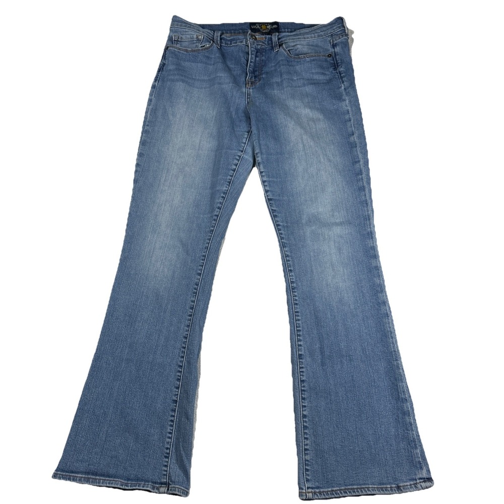 Lucky Brand Sofia Boot Jeans Womens Size 14x32 Blue Light Wash Denim Western